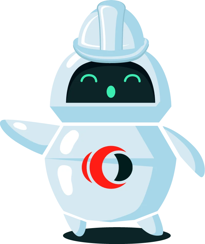 Bot Tejamax señalando la barra para escribirle